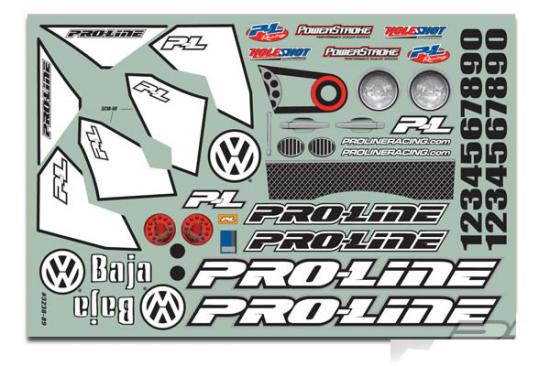 ProLine VW Full Fender Baja Bug Clear - Fits Traxxas Slash