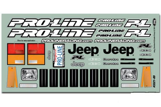 ProLine 1992 Jeep Cherokee Clear Bodyshell - Fits 300mm Wheelbase Crawlers
