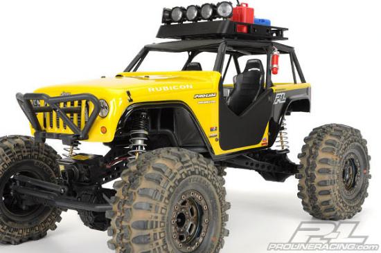 ProLine Jeep Wrangler Rubicon Customised Clear Body for Axial Wraith