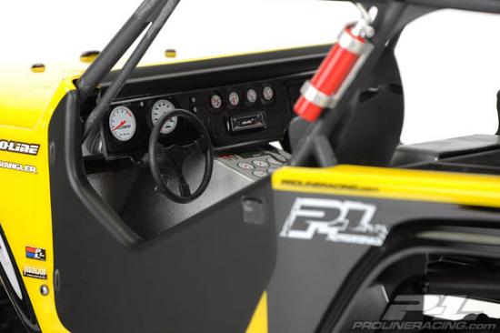 ProLine Jeep Wrangler Rubicon Customised Clear Body for Axial Wraith