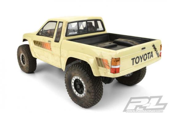 ProLine 1985 Toyota Hilux SR5 Clear Bodyshell Cab + Bed for SCX10 313mm WB	