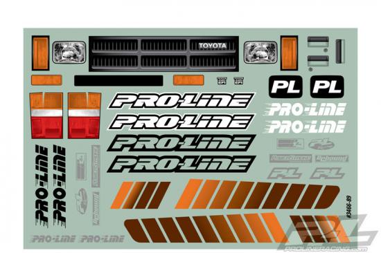 ProLine 1985 Toyota Hilux SR5 Clear Bodyshell Cab + Bed for SCX10 313mm WB	