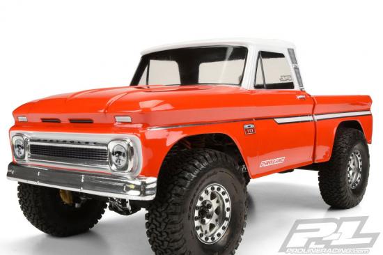ProLine 1966 Chevrolet C-10 Clear Bodyshell For SCX-10 313mm Crawlers