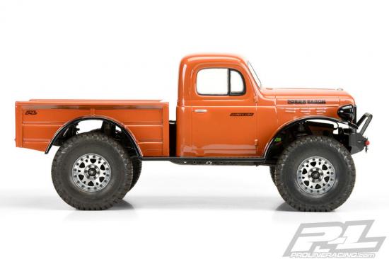 ProLine 1946 Dodge Power Wagon Clear Body - Fits 313mm WB Crawlers