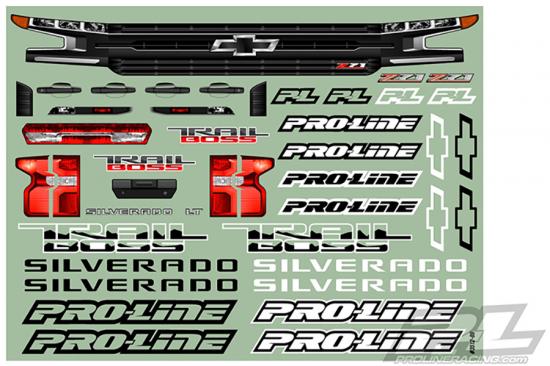 ProLine 2019 Chevy Silverado Z71 Trail Boss Tru Scale Body