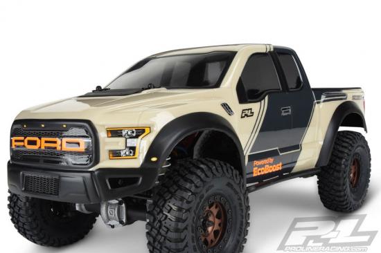 ProLine 2017 Ford F150 Raptor Clear Body 313mm For Crawler
