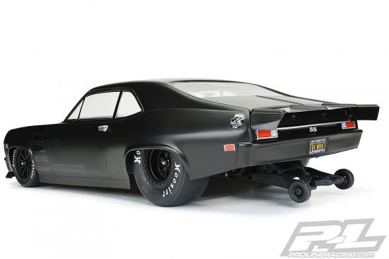ProLine 1969 Chevrolet Nova Clear Drag Body For Modified 2WD Slash
