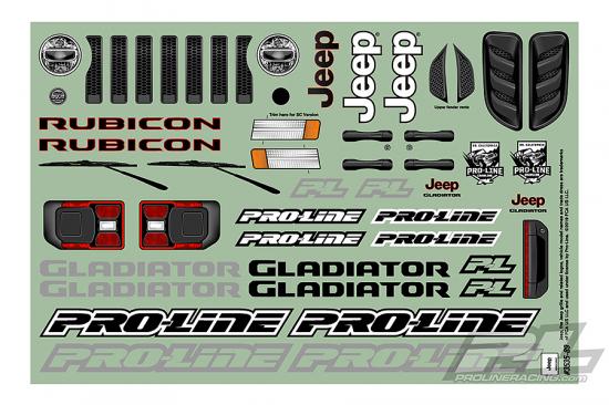 ProLine 2020 Jeep Gladiator Clear Crawler Bodyshell - 313mm Wheelbase