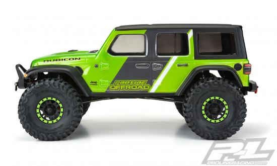 ProLine Jeep Wrangler JL Unlimited Rubicon Clear Crawler Bodyshell - ProLine 2020 Jeep Gladiator Clear Crawler Bodyshell - 313mm Wheelbase