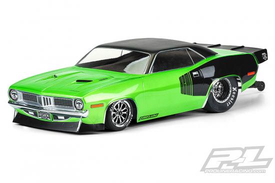 ProLine 1972 Plymouth Barracuda Clear Drag Body For 2WD Drag