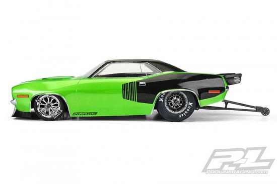 ProLine 1972 Plymouth Barracuda Clear Drag Body For 2WD Drag