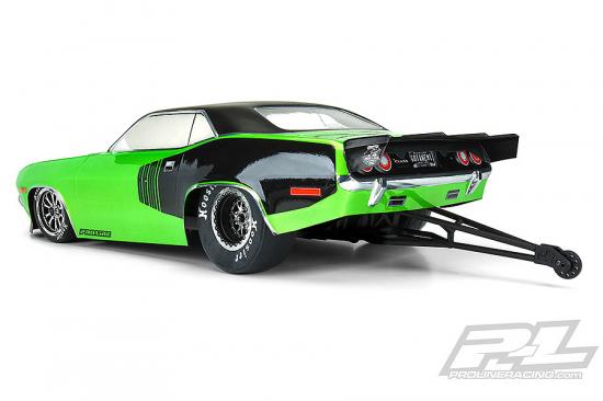 ProLine 1972 Plymouth Barracuda Clear Drag Body For 2WD Drag