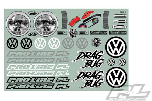ProLine Volkswagen Drag Bug 1:10 Clear Body For Drag Slash ** CLEARANCE **