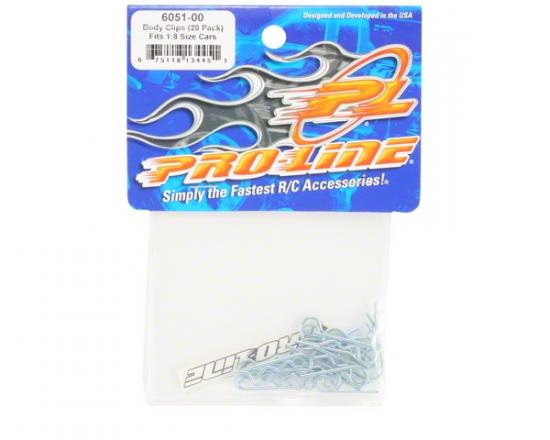 ProLine 1:8 Size Heavy Duty Body Clips - Pack Of 20