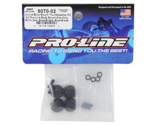 ProLine Body Mount Thumbwasher Secure-Loc Cap Replacements (4)