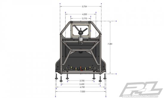 ProLine Back Half Cage For ProLine Cab Only Crawler Bodies