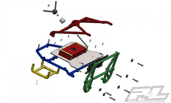 ProLine Back Half Cage For ProLine Cab Only Crawler Bodies