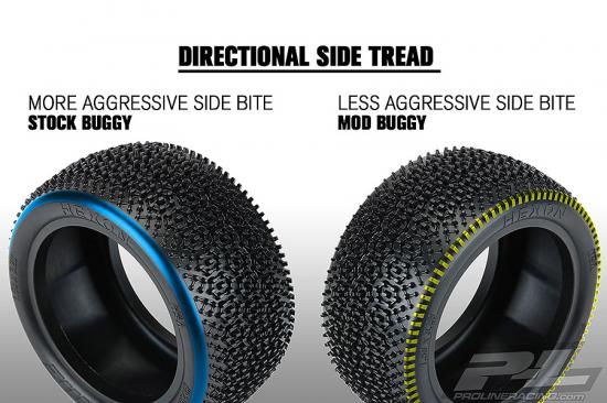 ProLine Hexon 2.2 Z4 Astro/ Carpet Buggy Rear Tyres