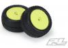 ProLine Mini-B Prism Tyres Mounted On Yellow Wheels Rear