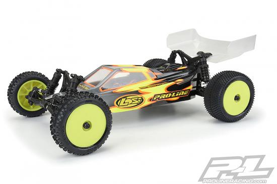 ProLine Mini-B Wedge Tyres Mounted On Yellow Wheels Front