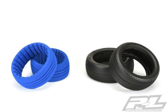 ProLine Buck Shot M4 S-S 1:8 Buggy Tyres With Closed Cell Inserts (2)