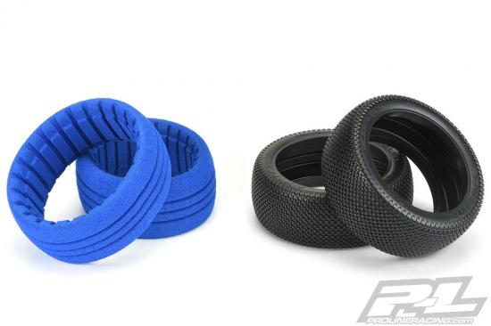 ProLine Slide Lock M4 Med 1:8 Buggy Tyres With Closed Cell Inserts (2)