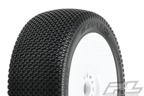 ProLine Slide Lock S3 Tyres Pre Mounted on White Volicity 2 Wheels (2)