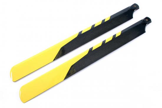 PRO3D Carbon Fibre Rotor Blades - 325mm For 450 Helis
