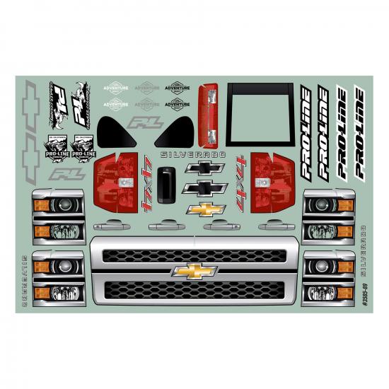 ProLine Chevrolet Silverado Clear Crawler Body (353mm WB)