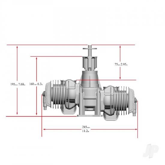 Stinger Engines 125cc Twin Cylinder 2-Stroke Petrol Engine