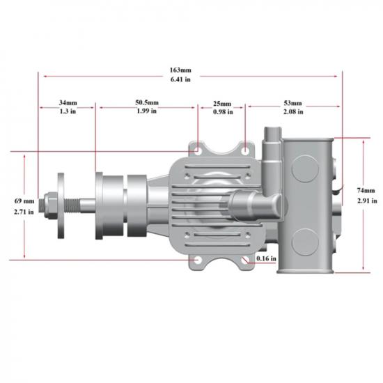 Stinger Engines 15cc Single Cylinder Rear Exhaust 2-Stroke Petrol Engine