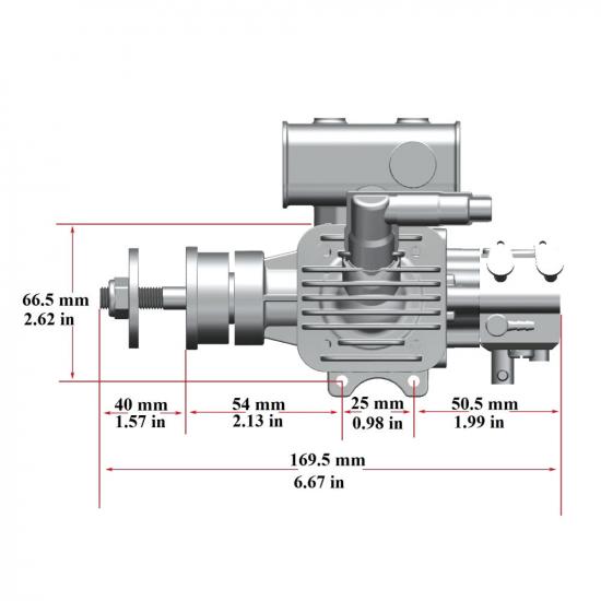 Stinger Engines 26cc Single Cylinder Side Exhaust 2-Stroke Petrol Engine