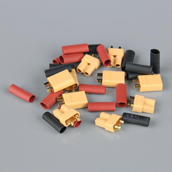 Radient XT30 Pairs including Heat Shrink (5pcs)