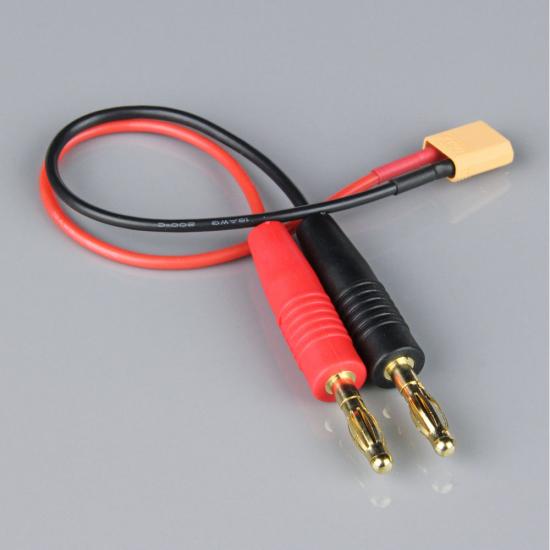 Radient Charge Lead, 4mm Bullet to XT30 Male, 18AWG, 150mm (ESC End)