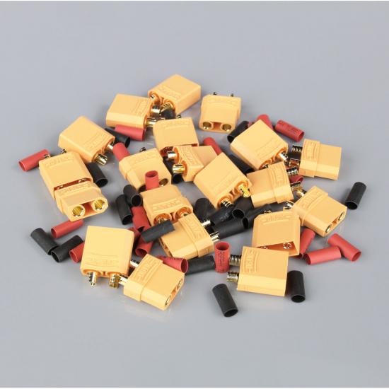 Radient XT90 Pairs including Heat Shrink (10)