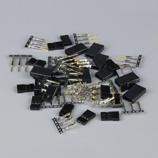 Radient Hitec / JR Connectors Pairs with Gold Pins (10)