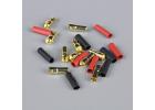 Radient 3.5mm Gold Connector Pairs including Heat Shrink (5pcs) ** CLEARANCE **