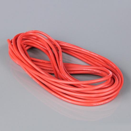 Radient Silicone Wire, 12AWG, 680 Strand, 25ft / 7.5m Red (on a roll)