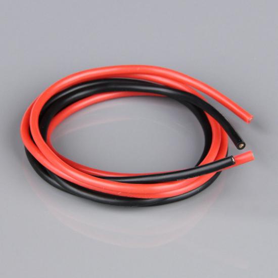 Radient Silicone Wire, 16AWG, 252 Strand, 2ft / 0.6m Red-Black
