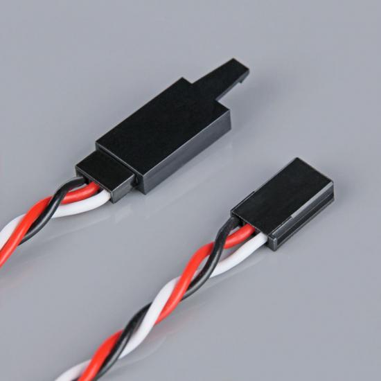 Radient Futaba Twisted HD Extension Lead with Clip 1000mm