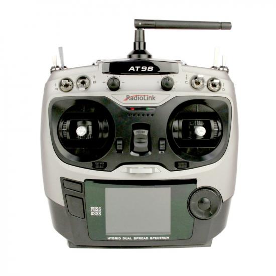 RadioLink AT9S 2.4GHz 10-Channel Transmitter with Receiver (Silver) (Mode 1)