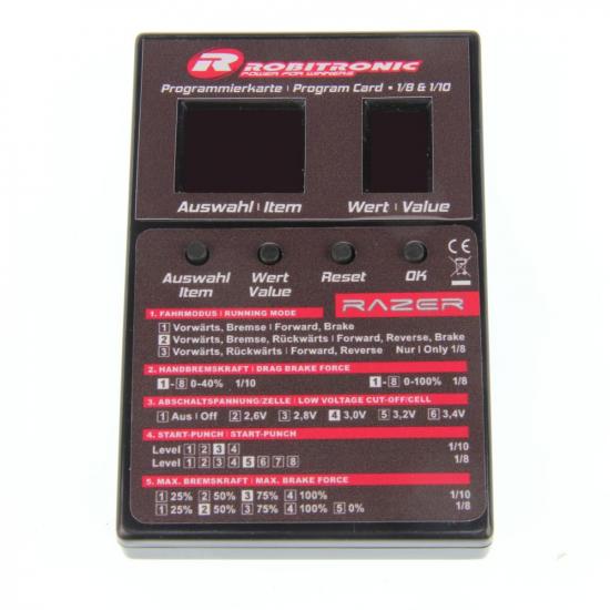 Robitronic Razer ESC LED Program Box (for Ten and Eight)