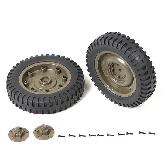 Roc Hobby 1/6 1941 Mb Scaler Front Wheels Assembly (1 Pair)