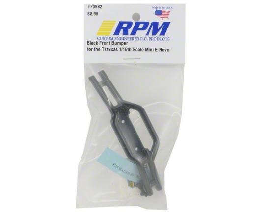 RPM Front Bumper For Traxxas 1:16 Mini E-Revo - Black