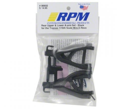 RPM Rear Arms For Traxxas 1:16 Mini E-REVO - Black
