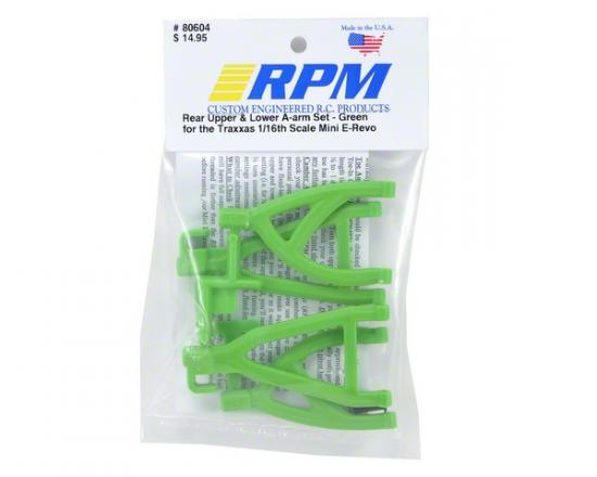 RPM Rear Arms For Traxxas 1:16 Mini E-REVO - Green