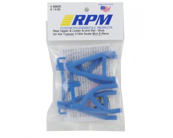 RPM Rear Arms For Traxxas 1:16 Mini E-REVO - Blue