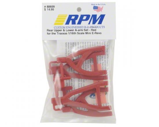 RPM Rear Arms For Traxxas 1:16 Mini E-REVO - Red