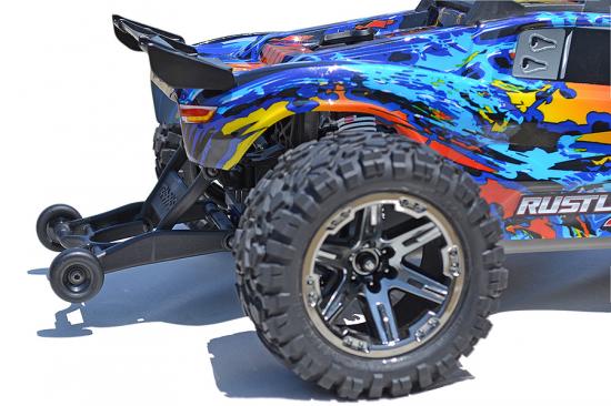 RPM Wheelie Bar Mount For Traxxas Rustler 4X4 (Replaces TRX6737, Requires TRX3678) ** CLEARANCE **