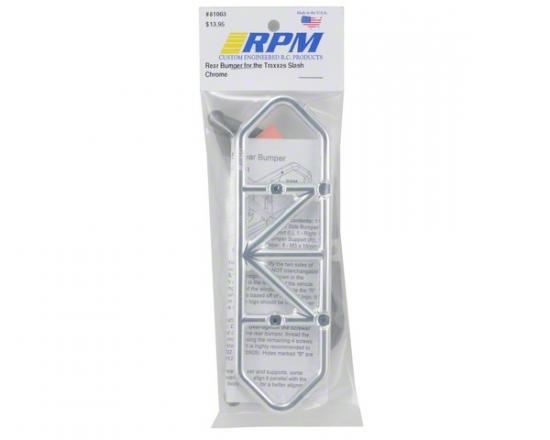 RPM Rear Bumper For The Traxxas Slash - Chrome